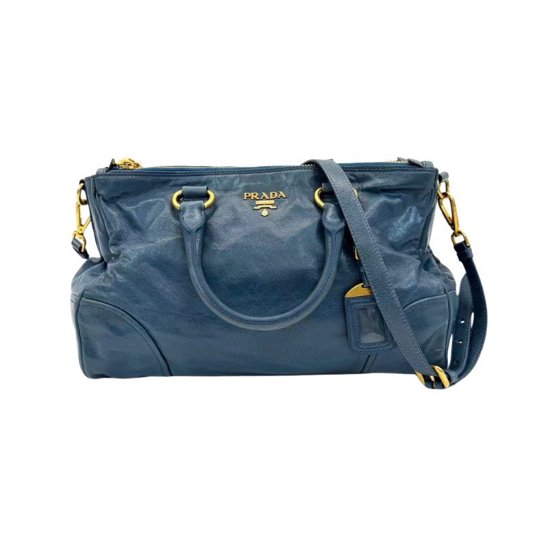 Pre-Owned Prada Vitello Shine Satchel / Convertible Tote N23935528