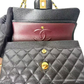 Pre-Owned Chanel Small Classic Double Flap (CF) bag, specifically the 2023 version featuring an embedded microchip N23358150