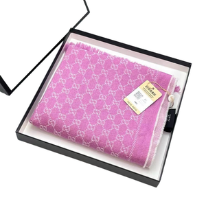 Pre-Owned Gucci GG Jacquard Wool Scarf SZ3032512090032