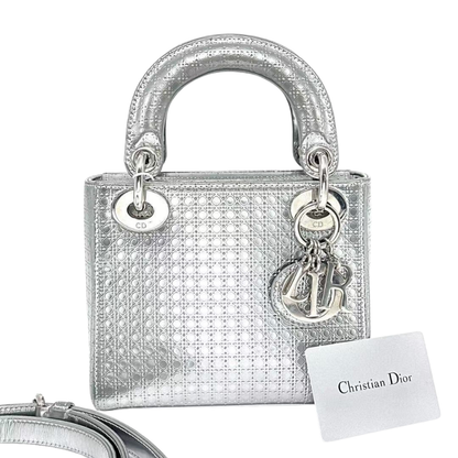 Pre-Owned Mini Lady Dior Bag micro-cannage pattern SZ6022607153370