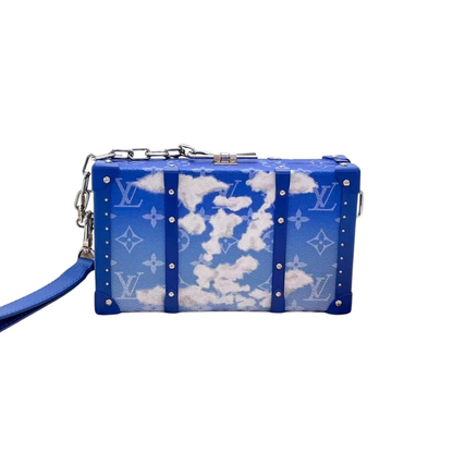 Pre-Owned highly collectible & Louis Vuitton Monogram Clouds Wallet Trunk (or Hard Case Trunk Clutch, reference number M20403) SZ3062605030407