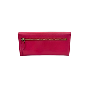 Pre-Owned Prada Saffiano Leather Long Wallet with Bow Detail (often referred to as the Saffiano Fiocco continental wallet) N23859618