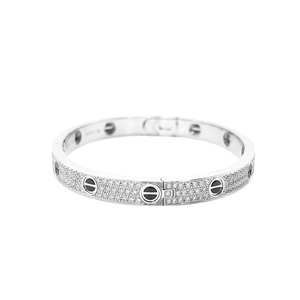 Pre-Owned Cartier LOVE Bracelet, Classic Model, Paved, Ceramic SZ3032607133065