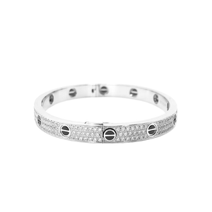 Pre-Owned Cartier LOVE Bracelet, Classic Model, Paved, Ceramic SZ3032607133065