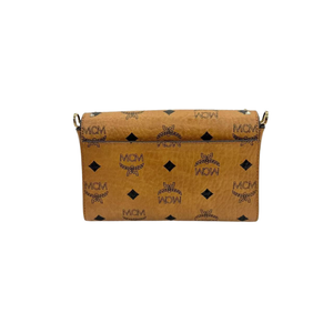 Pre-Owned MCM Patricia Small Visetos Studded Chain Wallet-on-Chain N23374581