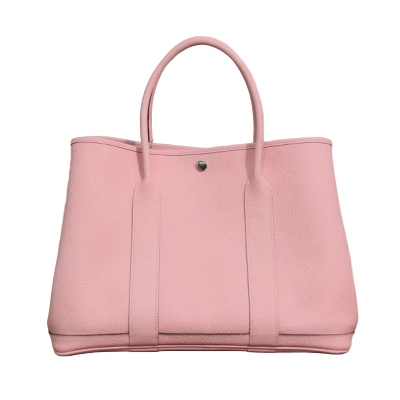 Pre-Owned Hermès Garden Party 36 in Sakura Pink with silver (palladium) hardware SZ3032606152679