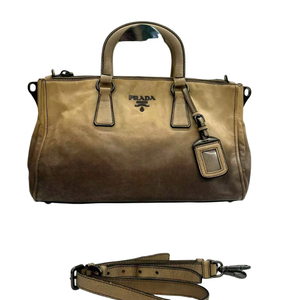 Pre-Owned Prada Ombré Glacé Calf Leather Tote N23527328