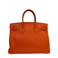 Pre-Owned Hermès Birkin 35 in classic Hermès Orange ("Orange H") crafted from Togo leather N23455788