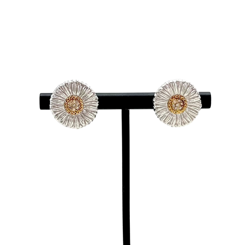 Pre-Owned BUCCELLATI Small Daisy Diamond Stud Earrings (Small Size) SZ3062607214335