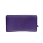 Pre-Owned Prada Saffiano Leather Zip-Around Wallet in purple 100% calfskin leather N23568711