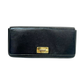 Pre-Owned Prada Saffiano long flap clutch, often referred to as a "Saffiano Frame" clutch N23374554