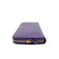 Pre-Owned Prada Saffiano Leather Zip-Around Wallet in purple 100% calfskin leather N23568711