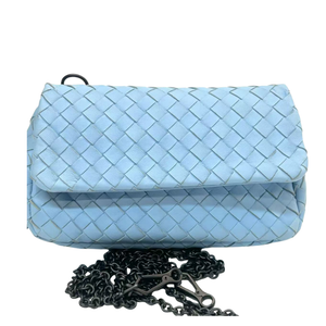 Pre-Owned Bottega Veneta Classic Intrecciato Woven Flap Chain Crossbody Bag N23374312