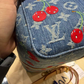 Pre-Owned Louis Vuitton x Takashi Murakami Cherry Keepall Bandoulière 45 (Style: M13875)