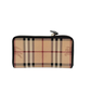 Pre-Owned Burberry Classic Equestrian Knight Check Full-Zip Long Wallet
