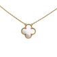 Pre-Owned Van Cleef & Arpels Vintage Alhambra Pendant Necklace in 18K Yellow Gold with a White Mother-of-Pearl inlay SZ3022607275338