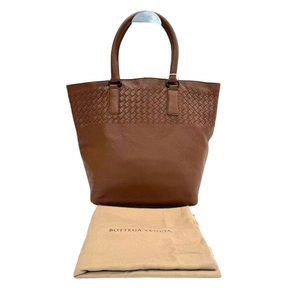 Pre-Owned Bottega Veneta Intrecciato and Grained Leather Tote Bag N24002110