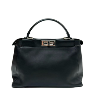 Pre-Owned Fendi Peekaboo Iconic Medium in black calfskin N23368976
