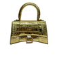 Pre-Owed Balenciaga Hourglass XS Handbag in metallic gold N23395762
