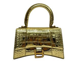 Pre-Owed Balenciaga Hourglass XS Handbag in metallic gold N23395762