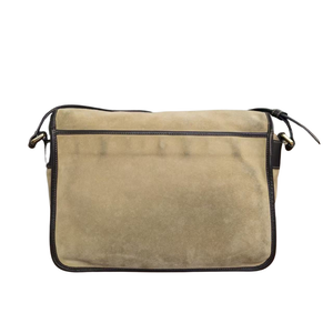 Pre-Owned LOEWE Suede Double-Buckle Messenger Bag (often referred to as the "Biscuit" or "Flex" messenger bag) SZ3022606152698