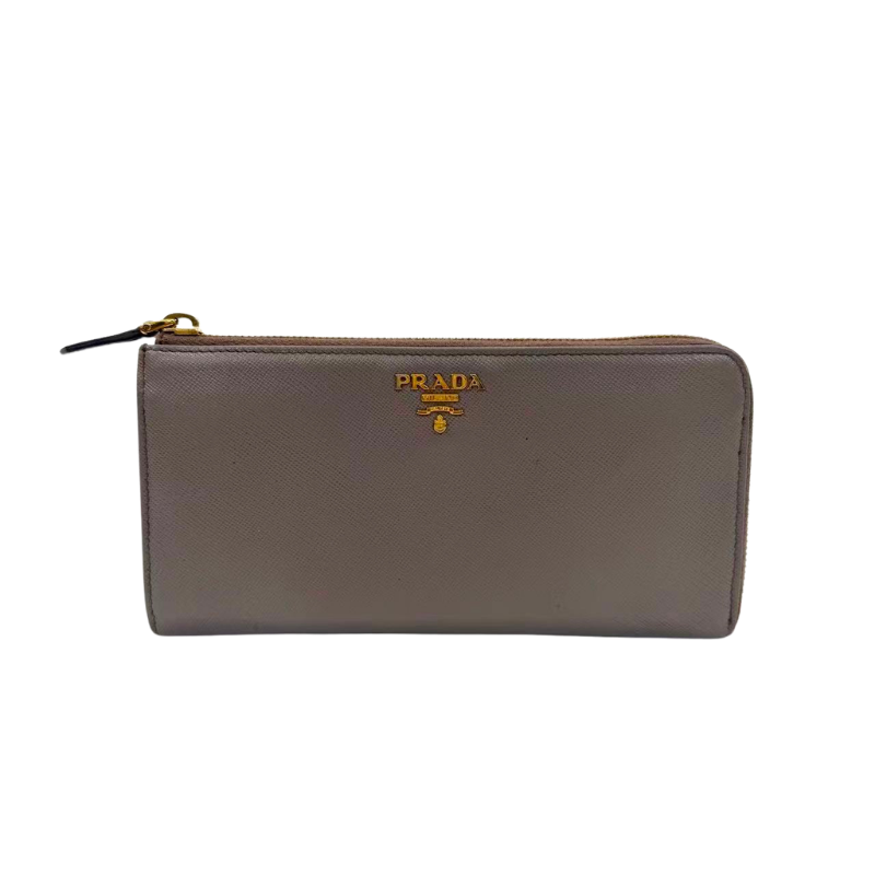 Pre-Owned Prada Saffiano Leather Zip-Around Long Wallet N23852556