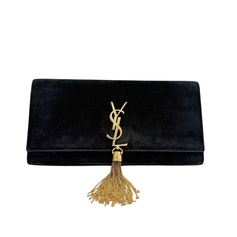 Pre-Owned Saint Laurent (YSL) Kate Tassel Clutch in black N23503504