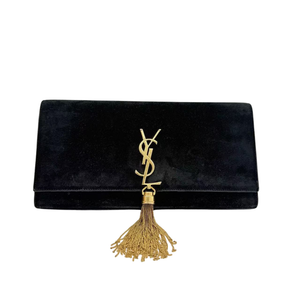 Pre-Owned Saint Laurent (YSL) Kate Tassel Clutch in black N23503504