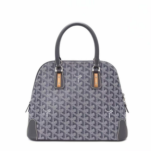 Pre-Owned GOYARD Vendôme Grey Shell-Style Handbag/Crossbody Bag (All-over Y-pattern) SZ3022604305315