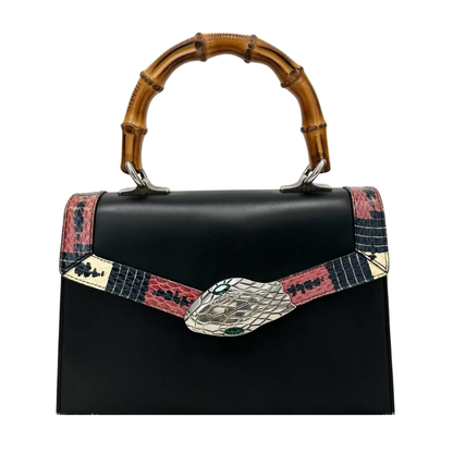 Pre-Owned Gucci Lilith Bamboo Top Handle Bag N21424136