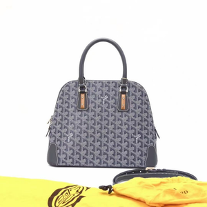 Pre-Owned GOYARD Vendôme Grey Shell-Style Handbag/Crossbody Bag (All-over Y-pattern) SZ3022604305315