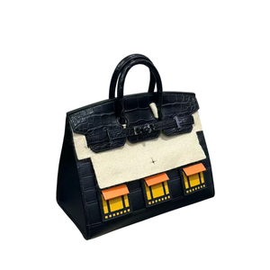 Pre-Owned Hermès Birkin 20 Sellier Faubourg "Midnight" (Minuit) SZ3072506301822