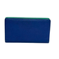 Pre-Owned Chanel Round Button Double C Long Flap Wallet in sapphire blue N23298115