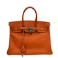 Pre-Owned Hermès Birkin 35 in classic Hermès Orange ("Orange H") crafted from Togo leather N23455788