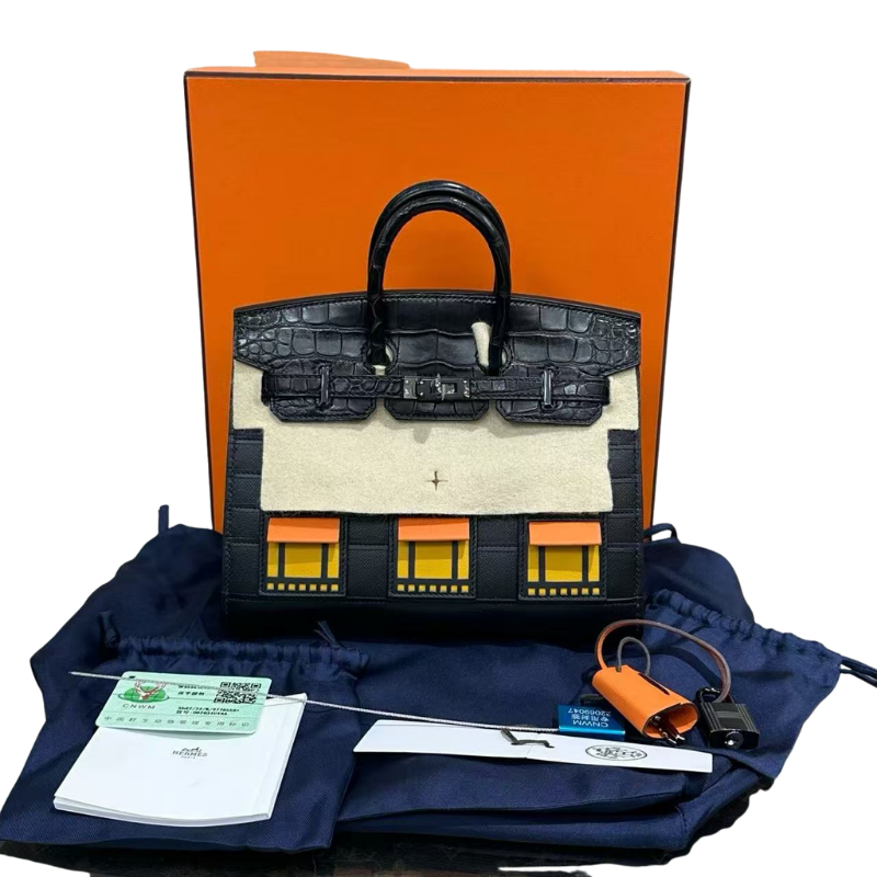 Pre-Owned Hermès Birkin 20 Sellier Faubourg "Midnight" (Minuit) SZ3072506301822