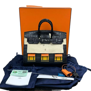 Pre-Owned Hermès Birkin 20 Sellier Faubourg "Midnight" (Minuit) SZ3072506301822