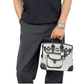 Pre-Owned Hermès Birkin 25 Cargo Handbag in the highly coveted "Panda" colorway (officially styled as Ecru/Noir) paired with Palladium Silver Hardware (PHW) SZ3072607275287