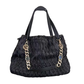 Pre-Owned BVLGARI Monete Tote, a distinctive design known for its pleated (or "crumpled") leather exterior and gold-tone hardware SZ3032606112094