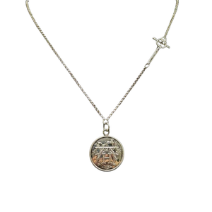 Pre-Owned Hermès Ex-Libris Pendant Necklace Size Large SZ81373