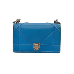 Pre-Owned Dior Diorama Blue Shield Bag in calfskin N23305530