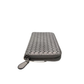 Pre-Owned Bottega Veneta Metallic Silver Intrecciato Zip-Around Long Wallet N23571976