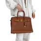 Pre-Owned Hermès Birkin 30 Handbag in Gold with Gold Hardware SZ3072607143137