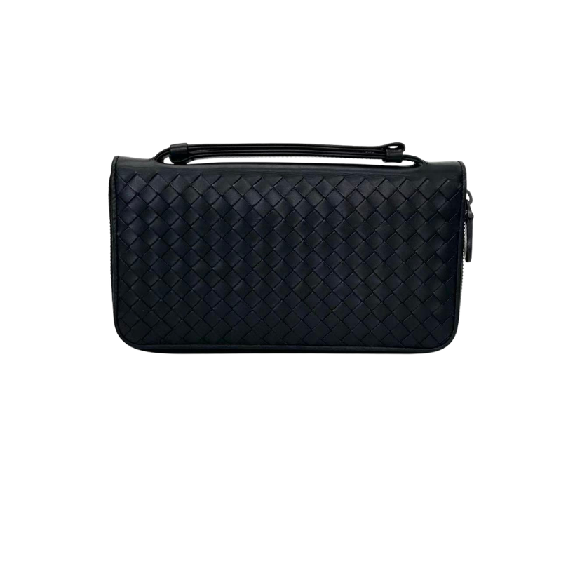 Pre-Owned Bottega Veneta Nappa Intrecciato VN Travel Organizer Wallet SZ50950