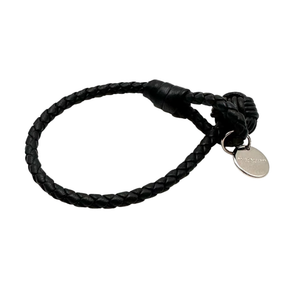 Pre-Owned  Bottega Veneta Black Intrecciato Nappa Leather Bracelet SZ3032603213773