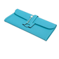 Pre-Owned HERMÈS Jige Elan 29 Clutch in Macaron Blue (officially known as Bleu Atoll) SZ3102607275310