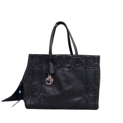 Pre-Owned Christian Dior Black Archicannage Essential Tote Bag (Large) SZ6072607173613
