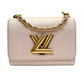 Pre-Owned Louis Vuitton Pink Iridescent Grained Calfskin Twist PM N23394896