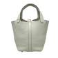 Pre-Owned  Hermès Picotin 18 Handbag in Gris Glacé with Gold Hardware SZ3072607133061