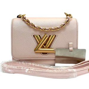 Pre-Owned Louis Vuitton Pink Iridescent Grained Calfskin Twist PM N23394896