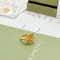 Pre—Owned Van Cleef & Arpels Vintage Alhambra Guilloché Ring in 18K Yellow Gold SZ3102607214323